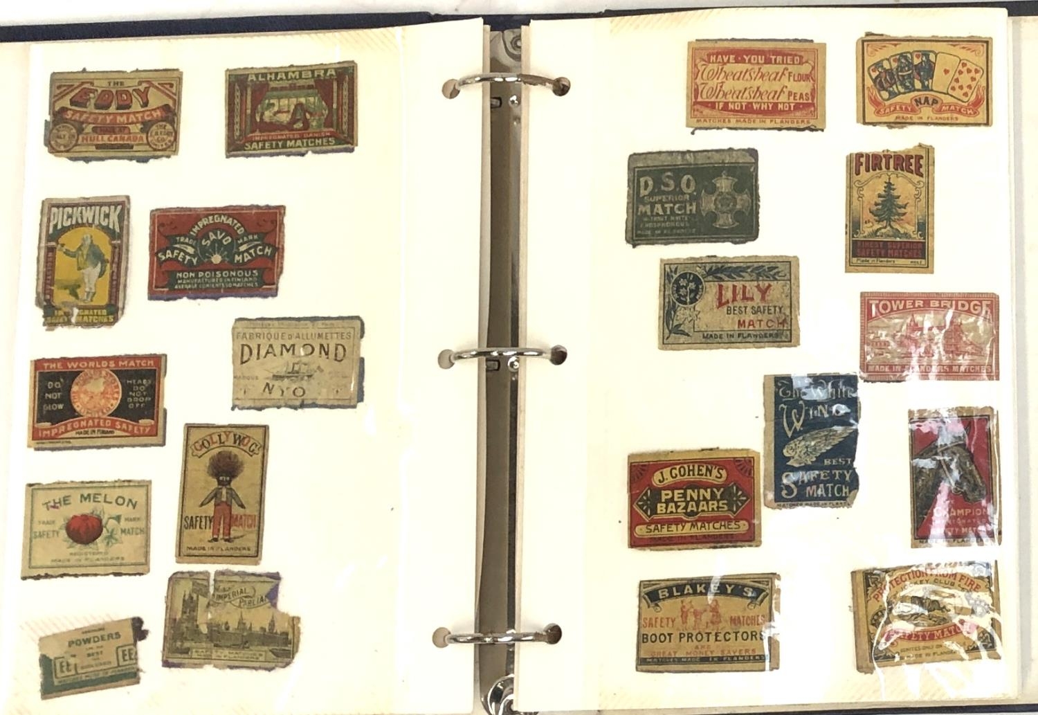 An album containing a quantity of early 20th century matchbox covers to include Bryant & May,