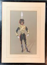 Early 20th century, gouache on paper, regimental uniform study, Royal Horse Artillery, c. 1880, 36.