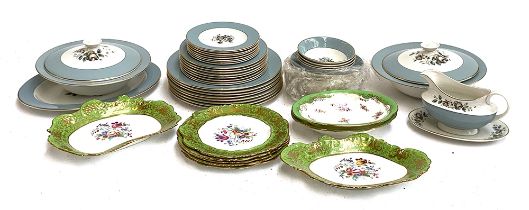 A quantity of Royal Doulton Rose Elegans ceramics; Coalport and Hammersley hand finished floral