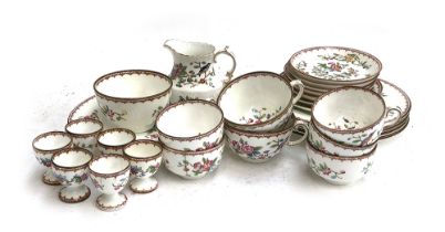 A Coalport 'Pembroke' part tea set, comprising teacups, saucers, side plates, egg cups, etc