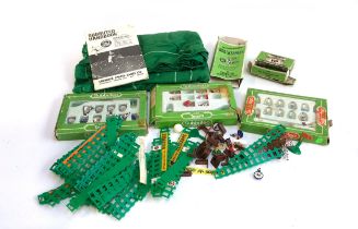 A quantity of Subbuteo to include Derby, West Ham, Watford boxed teams, accessories, ball,