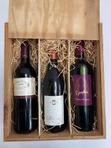 Virgin Wines: 3 x 75cl bottles of 2003 Chilean, Australian and Italian wine