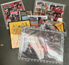 A quantity of Ferrari F1 related items to include photos, prints, autographs, etc including