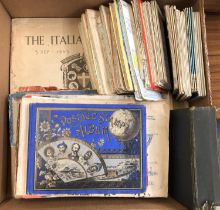 EPHEMERA. A box to include a decent copy of 'The Italian Campaign 3rd September 1943 - 2nd May 1945,