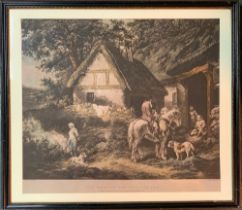 After G Morland, lithograph, 'The door of the village inn', published 1786 by J. Dean, Bentinck