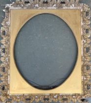 A gilt gesso picture frame (af), internally approx. 59.5x49cm