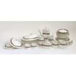 A Royal Doulton 'minuet' part dinner service, to include coffee pot, dinner plates, three lidded