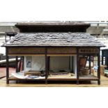 A Japanese model dolls house, 65cmW