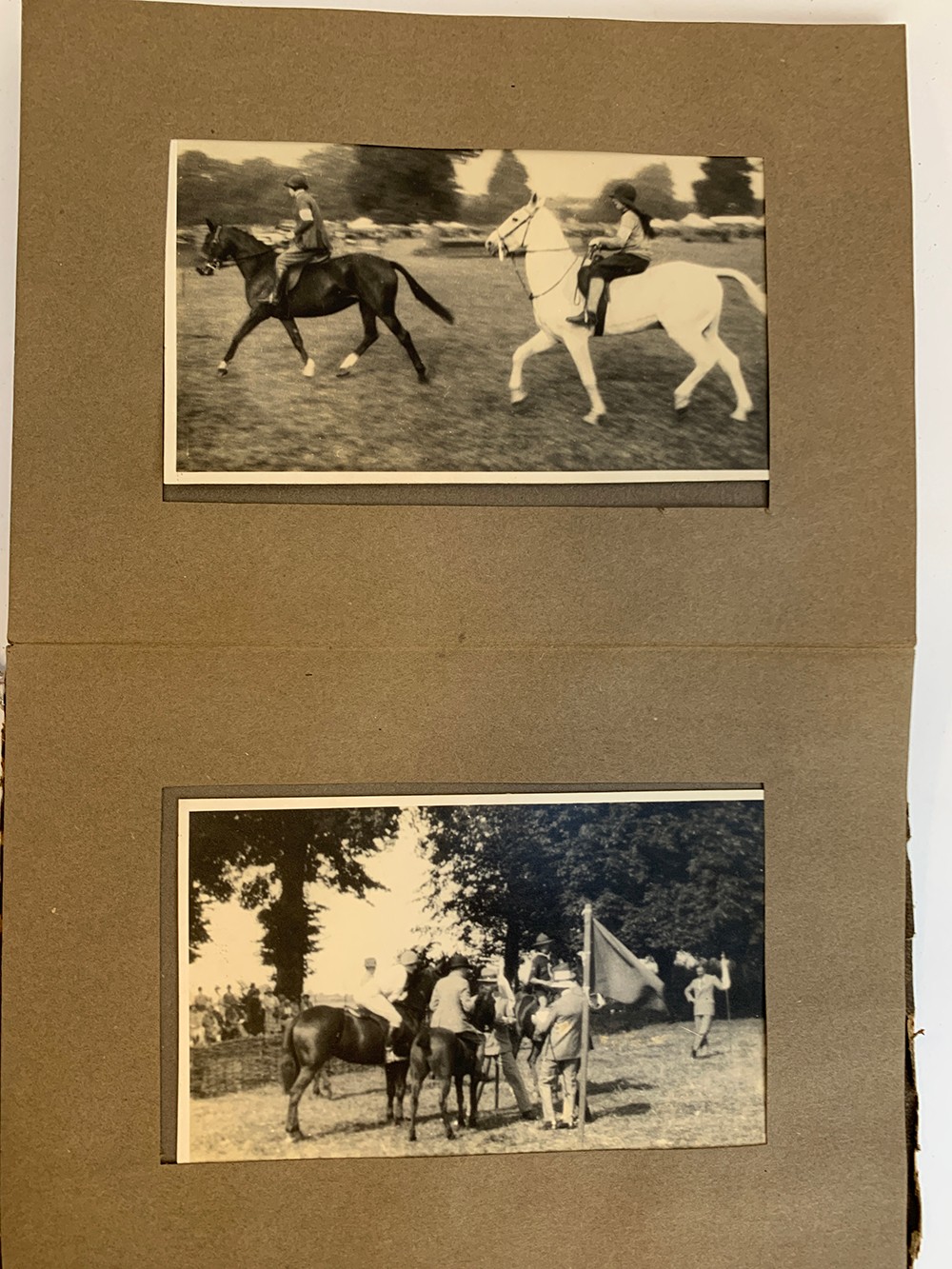 A small photograph album containing 20 photographs. c.1930, mainly equestrian interest, to include - Image 10 of 12