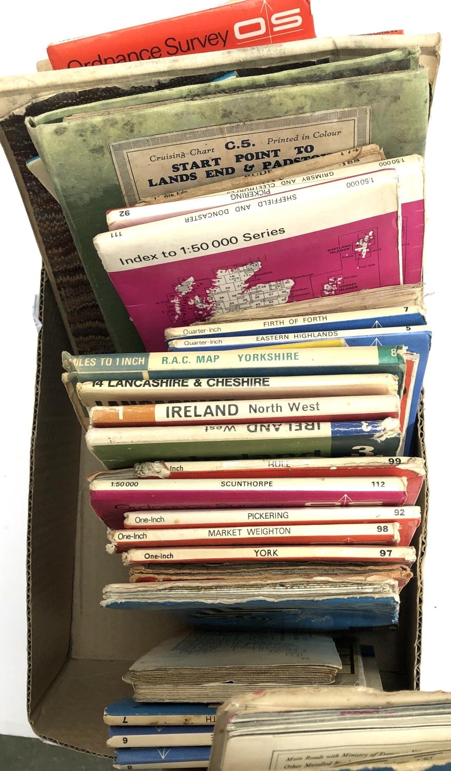 MAPS: Ordnance Survey and others. A box. c. 40 items. - Image 2 of 2