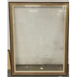 A 20th century reeded gilt gesso and rosewood grained picture frame, internal 102x76.5cm, external