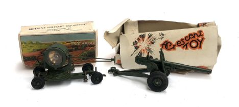 A Britains military equipment searchlight on mobile chassis, no. 1718, boxed (box af), together with