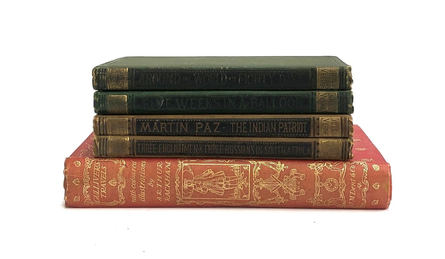 RACKHAM, Arthur (illus.). 'Gulliver's Travels', Dent, 1909. With four uniform vols. of Jules