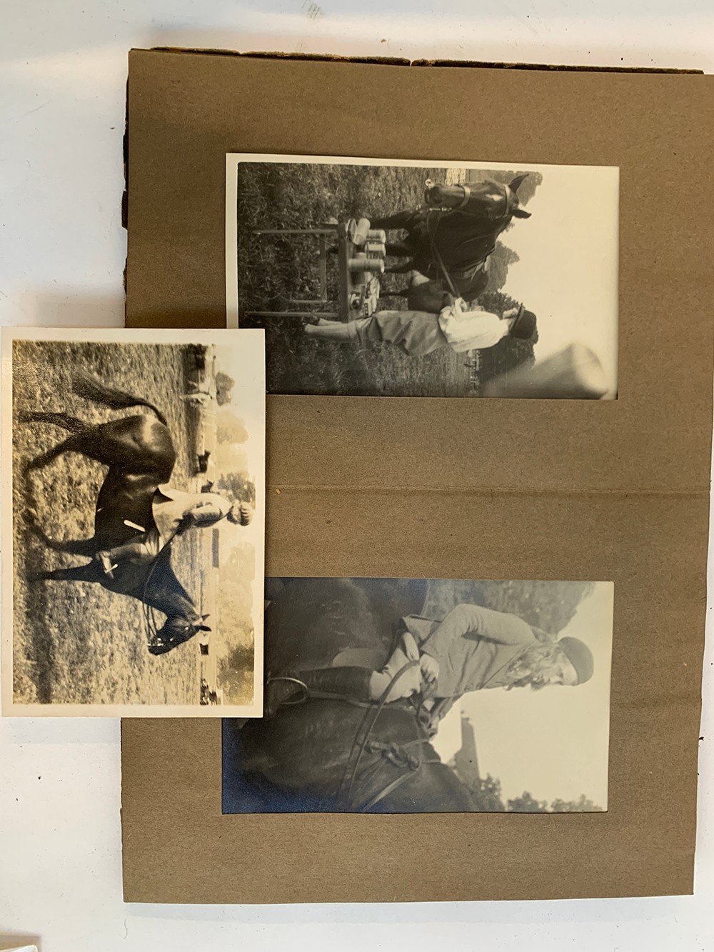 A small photograph album containing 20 photographs. c.1930, mainly equestrian interest, to include - Bild 7 aus 12