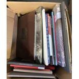 ART CATALOGUES: two boxes of catalogues and other art books, to include Max Ernst, Joseph Albers,