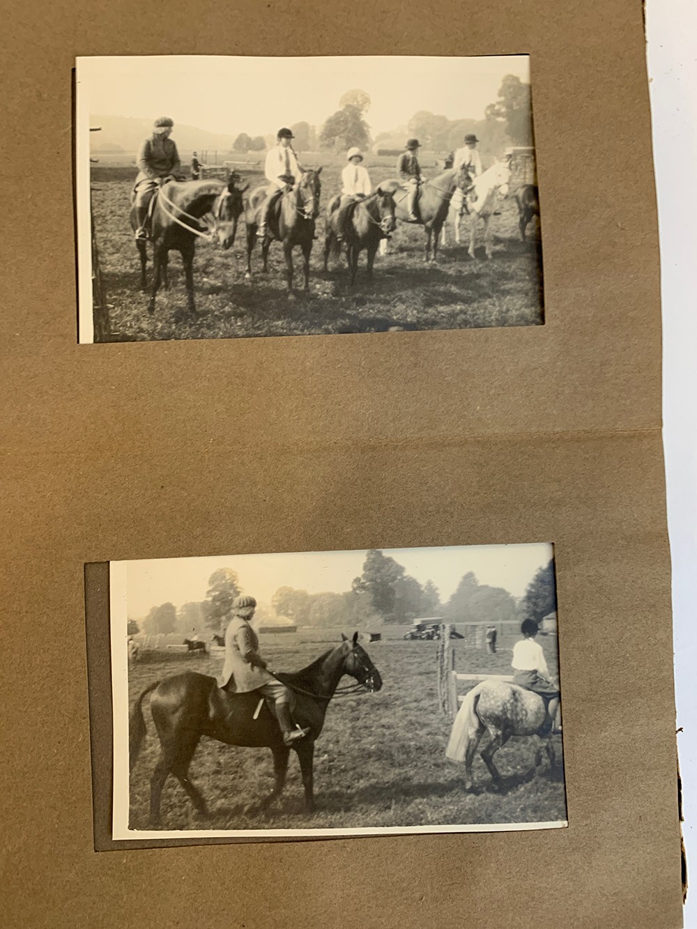 A small photograph album containing 20 photographs. c.1930, mainly equestrian interest, to include - Image 8 of 12