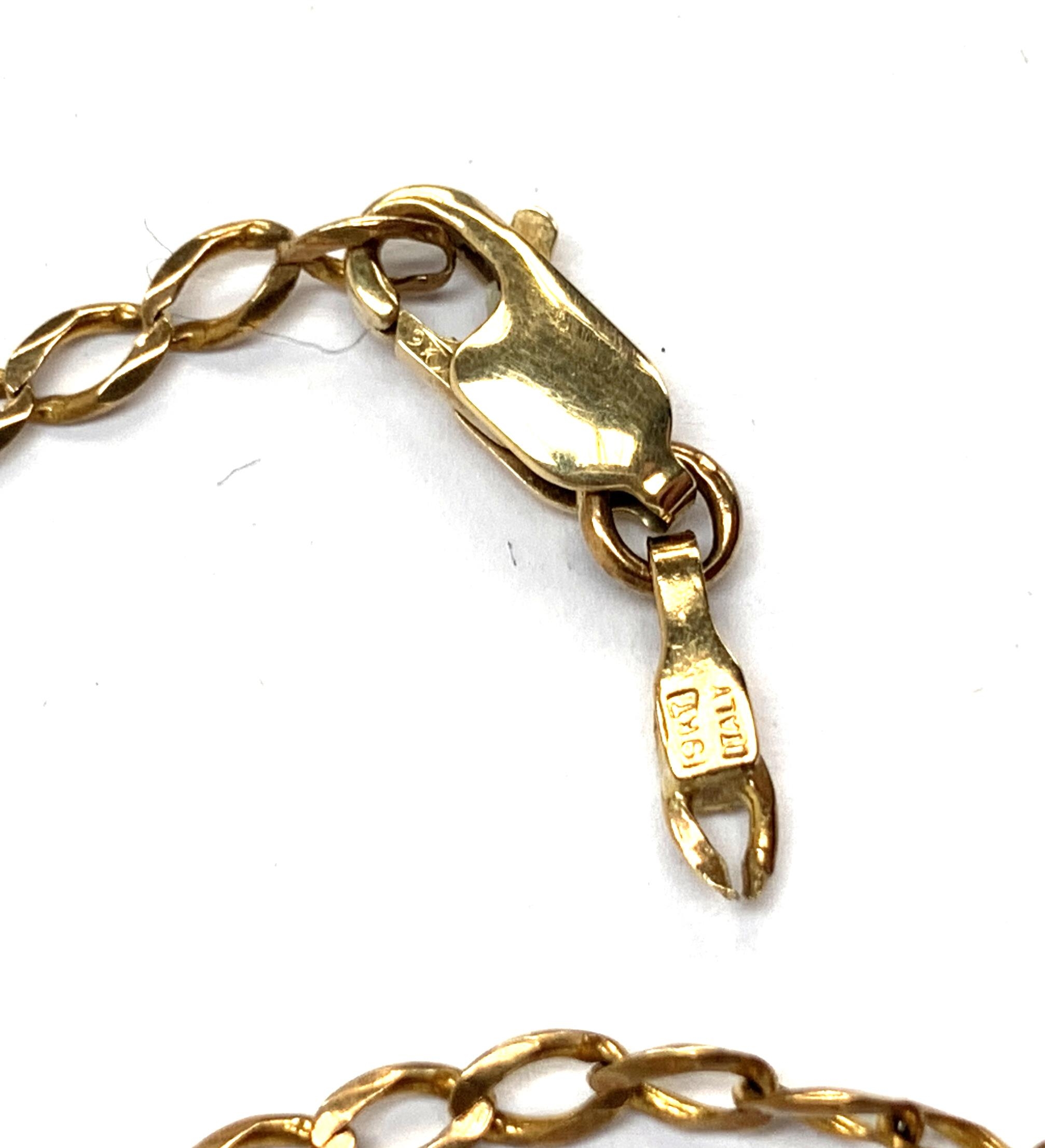 A curb link chain (af), the lobster clasp marked 9ct, gross weight 4.1g - Image 2 of 2