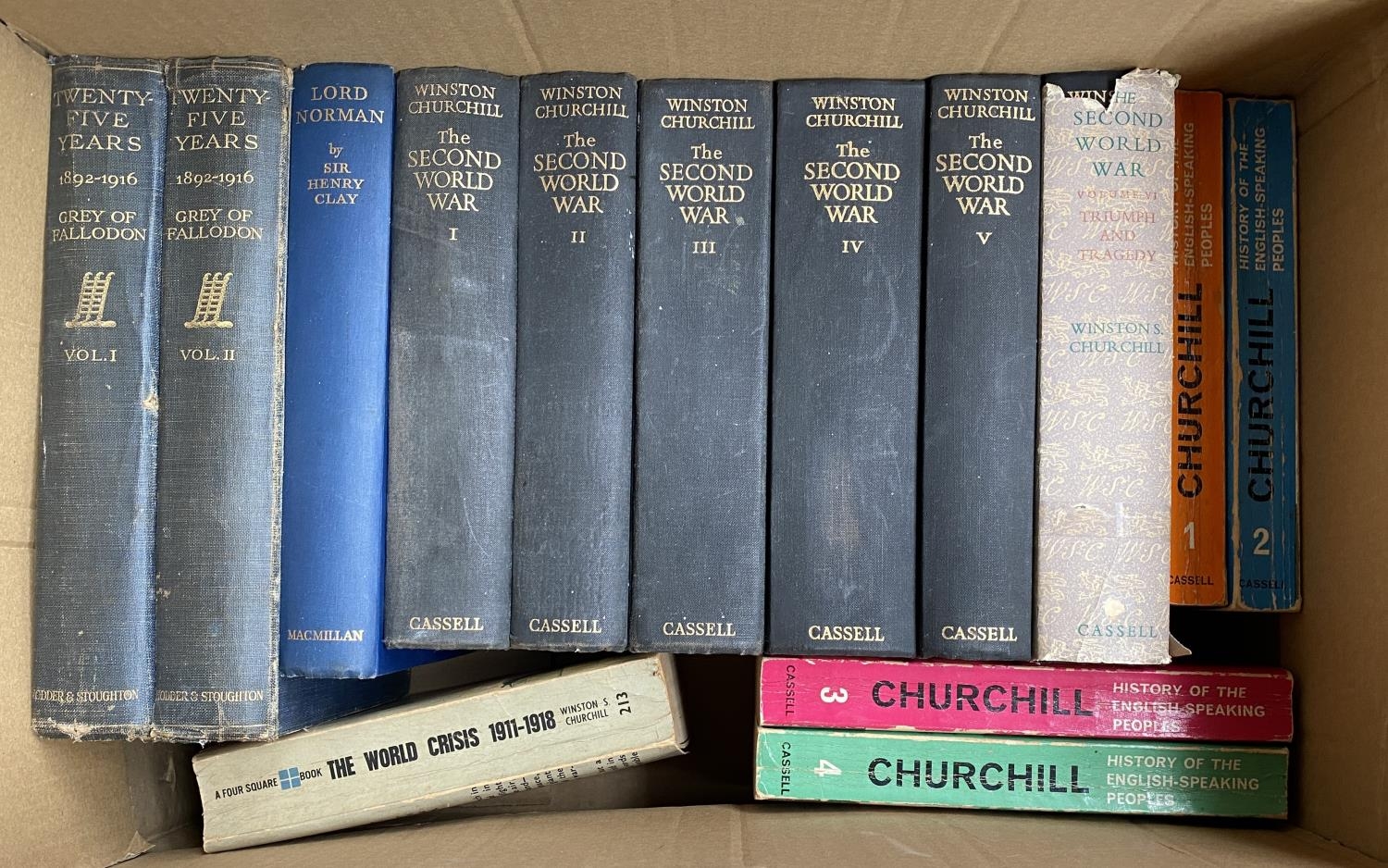 BOOKS: POLITICS/MEMOIRS: Churchill and others. A box.