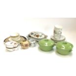A quantity of Royal Worcester ceramics to include a pair of green lidded casserole dishes, '