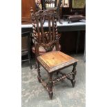 An oak barleytwist chair