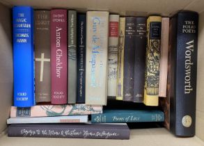 FOLIO SOCIETY BOOKS: a box of literary works. A number of continental writers (Cocteau, Mann etc.)