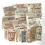 A quantity of World banknotes to include Egypt, Hungary, Turkey, Poland, Yugoslavia, Czechoslovakia,