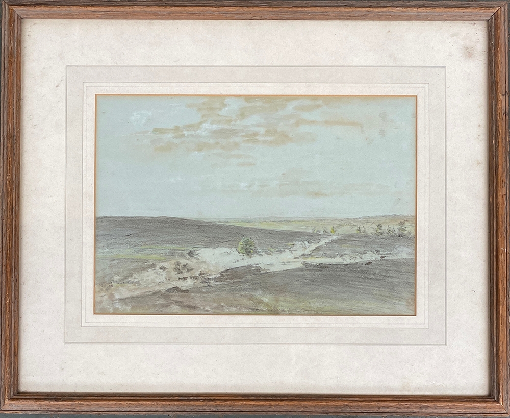 Thomas Clark (fl. 1827-1858), 'Near Albury' 1838, watercolour, 18x26cm