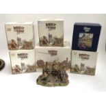 Six boxed Lilliput Lane figurines, 'Royal Oak Inn'; 'Thatchers Rest', 'Yuletide Inn', 'Anne