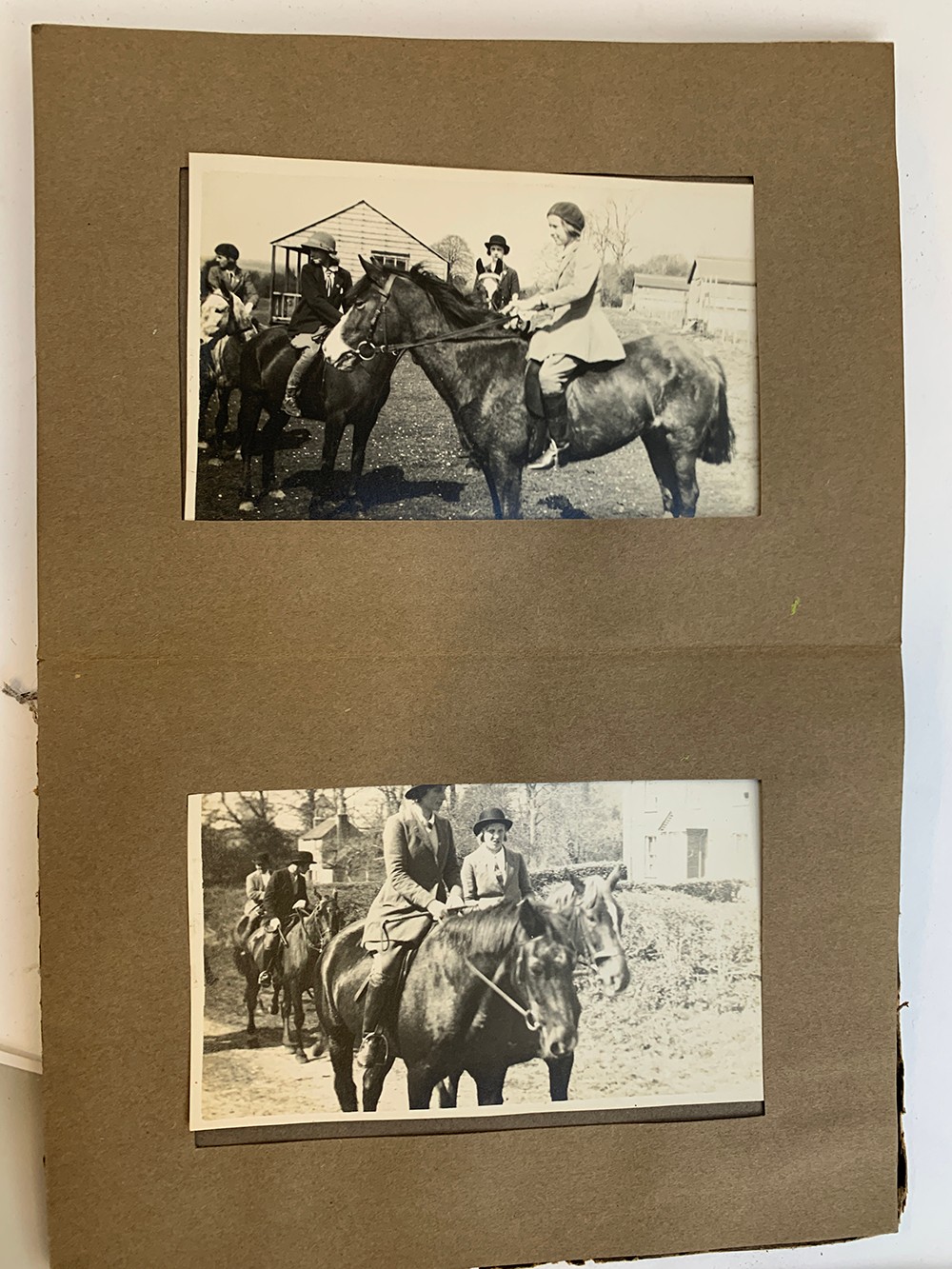 A small photograph album containing 20 photographs. c.1930, mainly equestrian interest, to include - Image 9 of 12