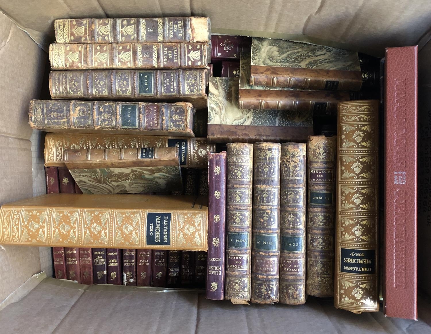 BINDINGS: two boxes. Some are modern Some older and some French. - Image 2 of 2