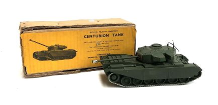 A Britains military equipment Centurion Tank, no. 2150, boxed, some paint/repainting