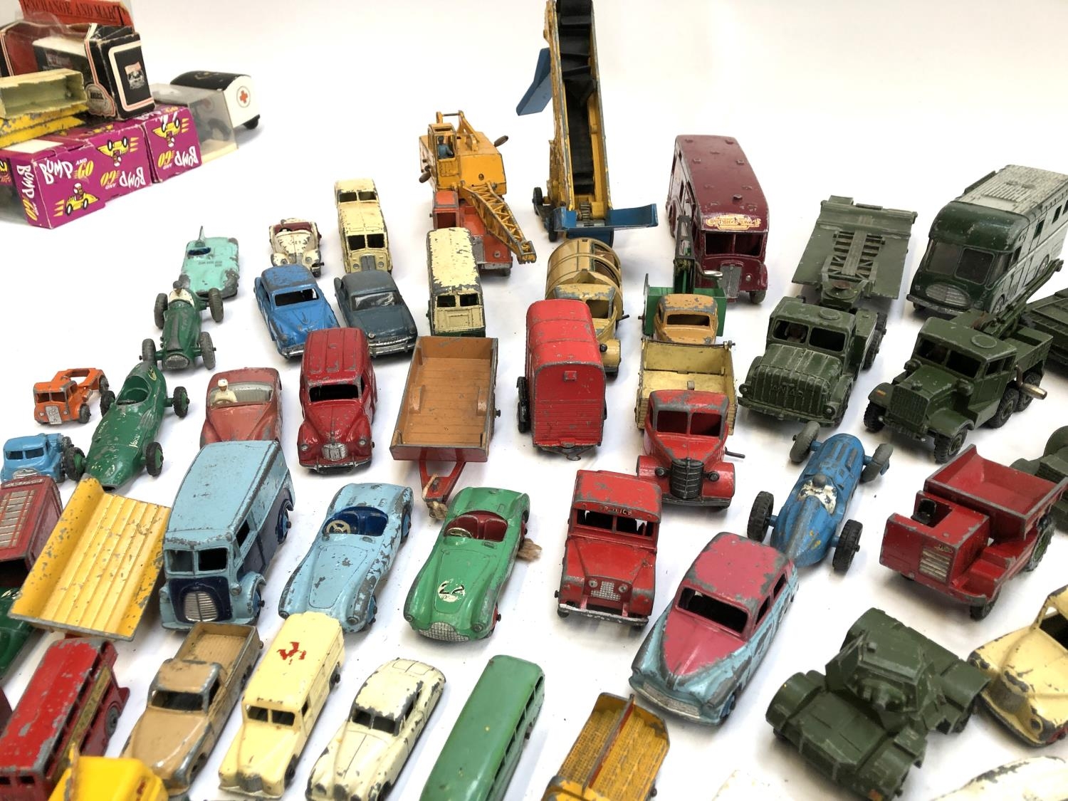 A large quantity of play worn die cast model vehicles, mainly Dinky, to include TV mobile control - Image 3 of 6