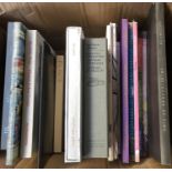 ART CATALOGUES: a box of contemporary art catalogues. Some are signed by the artist including