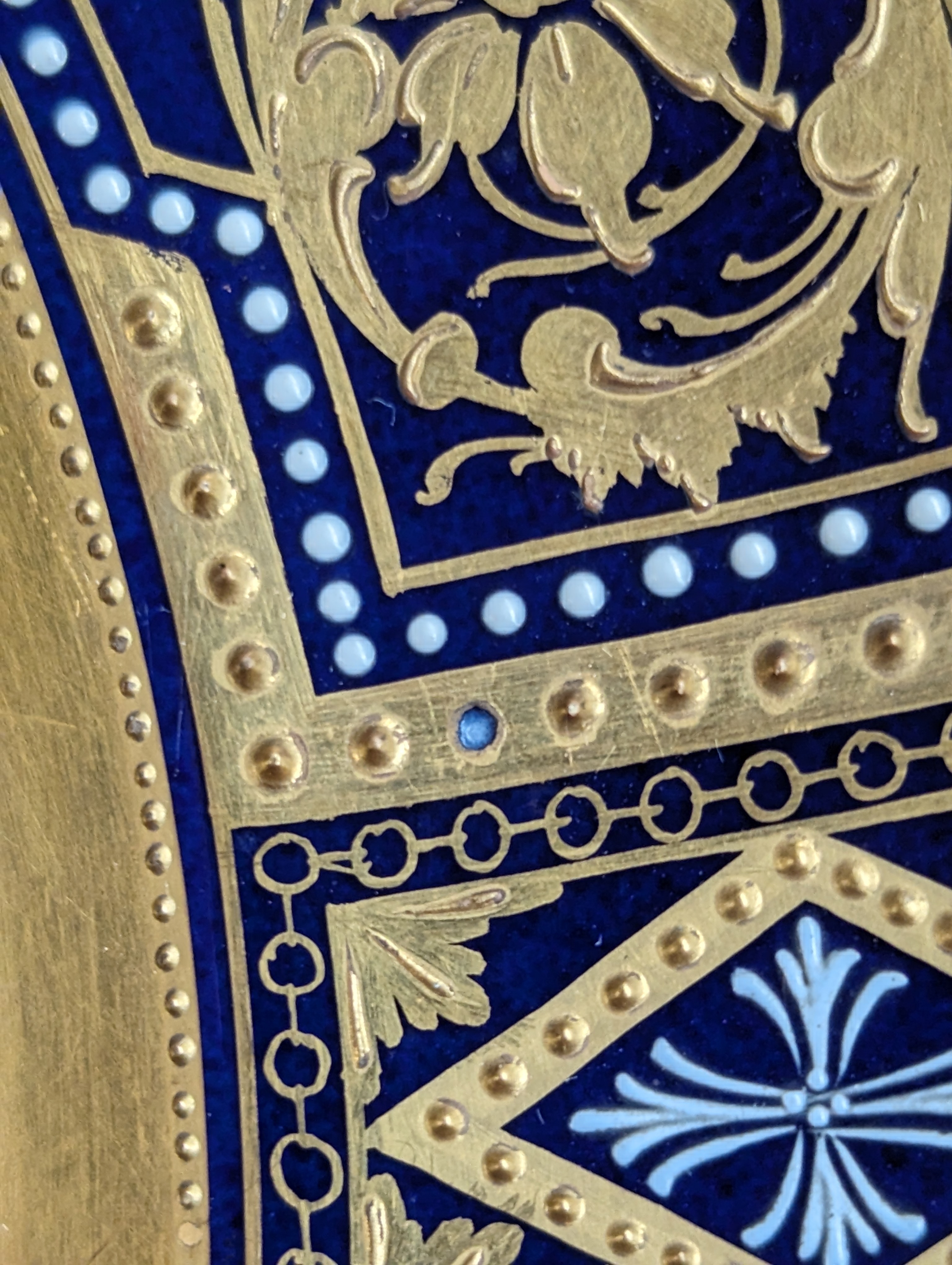 A Royal Vienna porcelain cabinet plate after Angelo Asti, 'épanouissement', heightened in gilt, mark - Image 5 of 8
