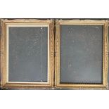 A pair of 20th century gilt gesso frames, rebate dimensions 77x56cm