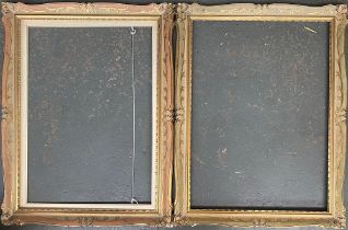 A pair of 20th century gilt gesso frames, rebate dimensions 77x56cm