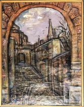 Austin Taylor (1908-1992), 'Kynance Mews', oil on canvas, signed, 46x36cm