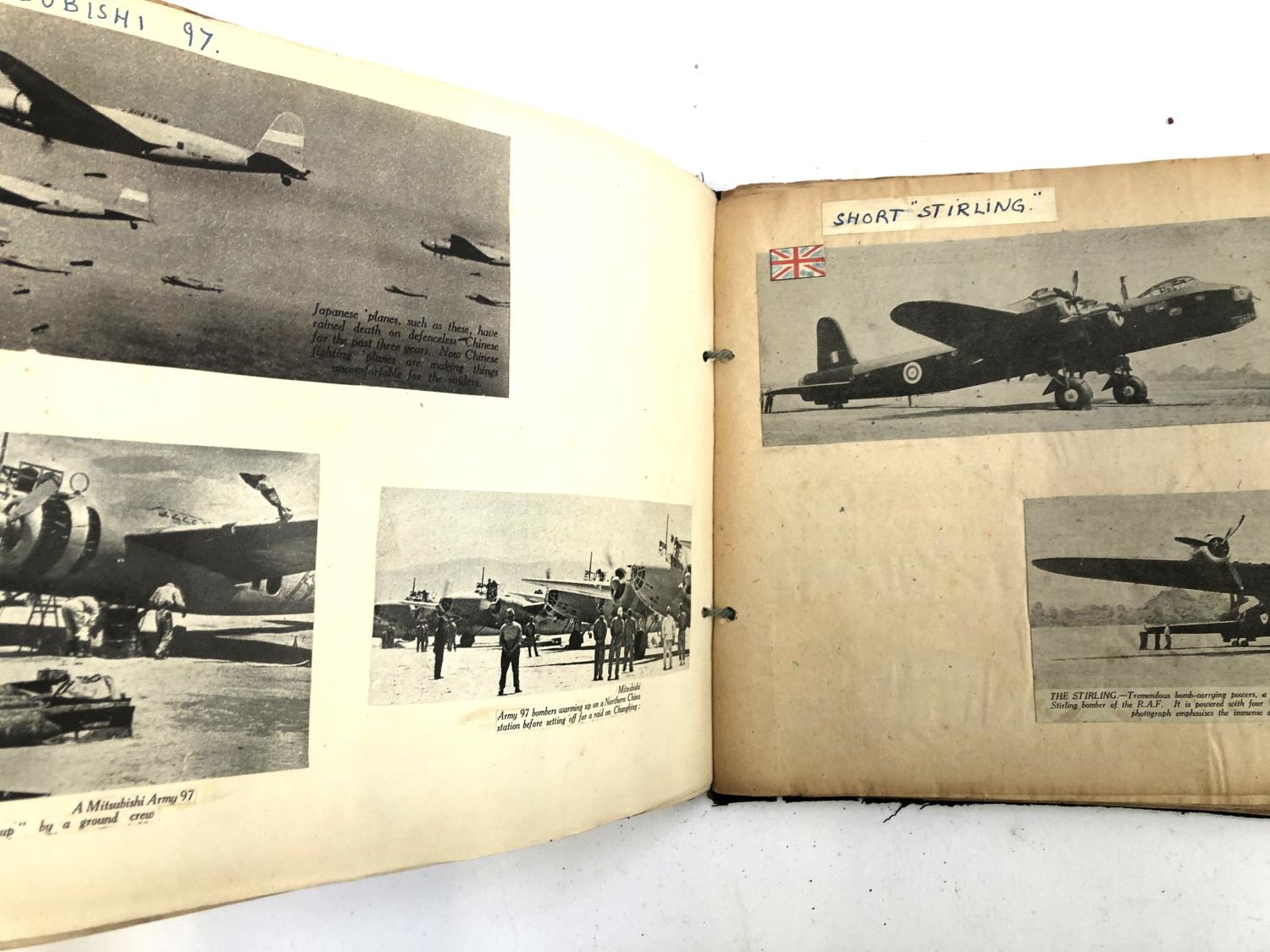 An album relating to WWII aircraft containing a quantity of photos, newspaper clippings, cigarette - Image 3 of 5