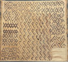 Two North African textiles, on stretchers, 66x75cm and 150x53cm