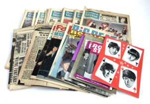 A quantity of Beatles and Rolling Stones ephemera to include monthly magazines, Big Beat, Record