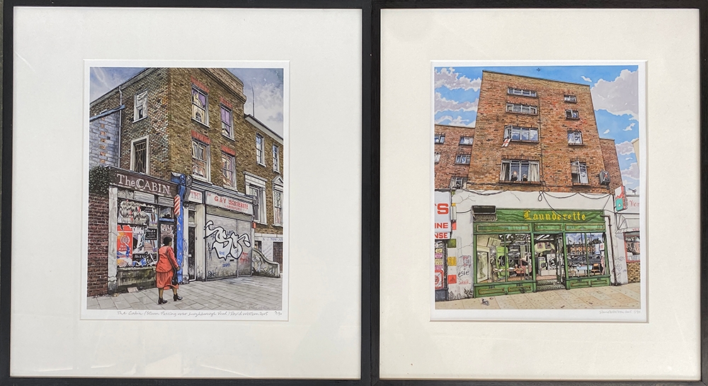 David Western, two framed colour prints 'Olde Worlde' and 'The Cabin', signed in pencil and numbered