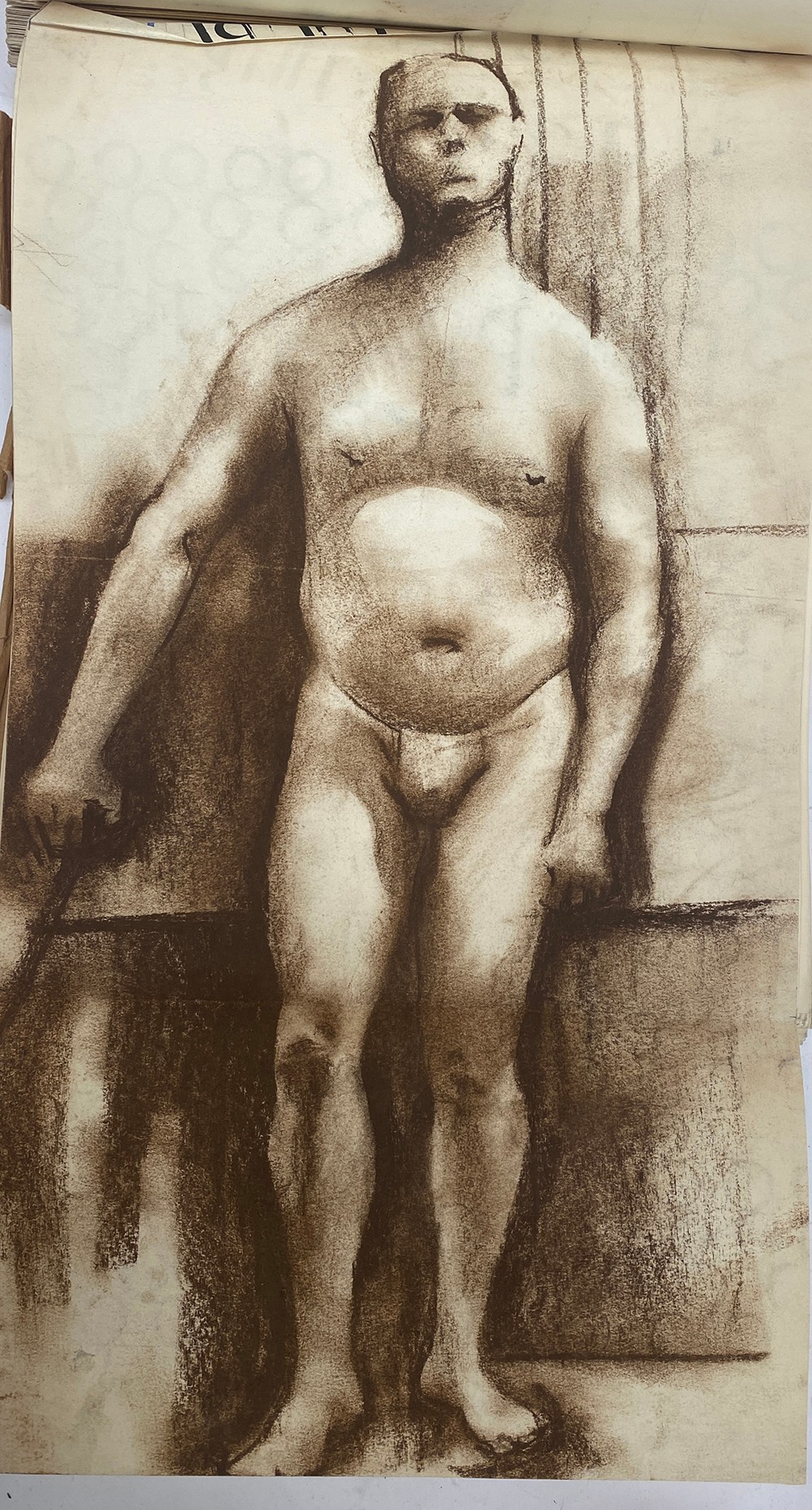 A mid 20th century artists portfolio containing a number of nude studies, pastel still life - Image 21 of 30