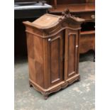 A 20th century apprentice piece French armoire, 83cmH