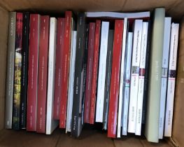 AUCTION CATALOGUES: Christies etc. Modern and Contemporary Art and others. Two boxes.