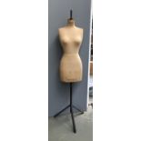 A vintage Yugin & Sons Ltd mannequin/tailors dummy, 170cmH