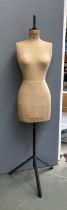 A vintage Yugin & Sons Ltd mannequin/tailors dummy, 170cmH