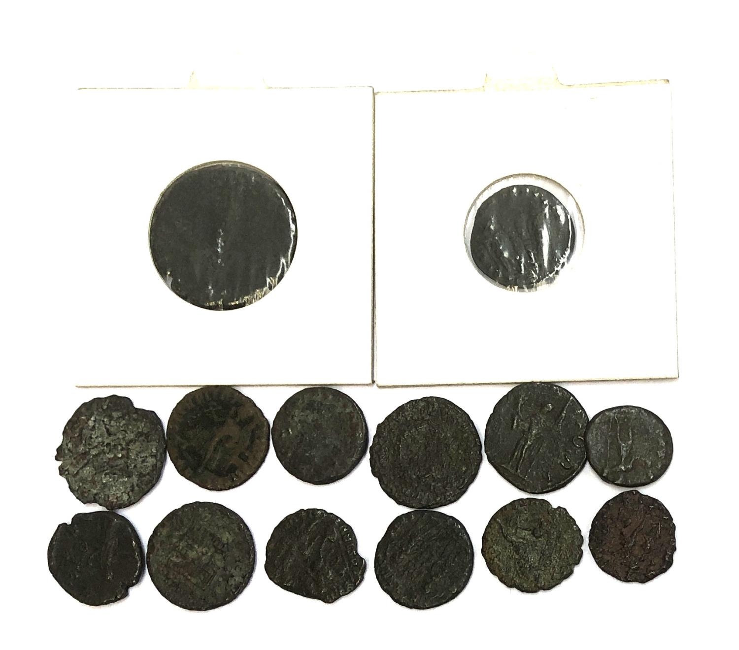 A quantity of Roman coins to include Constantine the Great, Hadrian, etc - Image 2 of 2