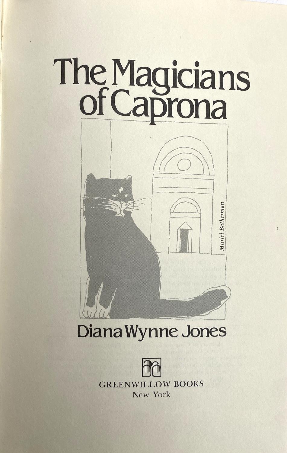 COLLECTABLE BOOK: Diana WYNNE-JONES, 'The Magicians of Caprona' 1st US, Greenwillow 1980. VG/VG. - Image 3 of 3