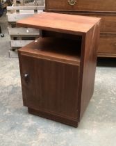 A mid-century teak bedside cabinet, 46x38x72cmH