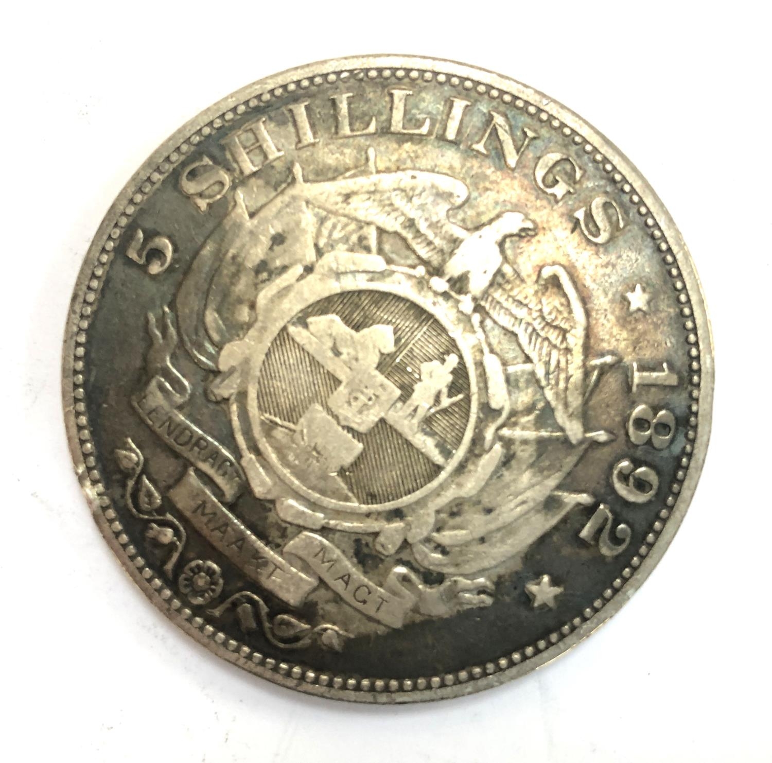 A South Africa 5 Shillings, 1892 - Image 2 of 2